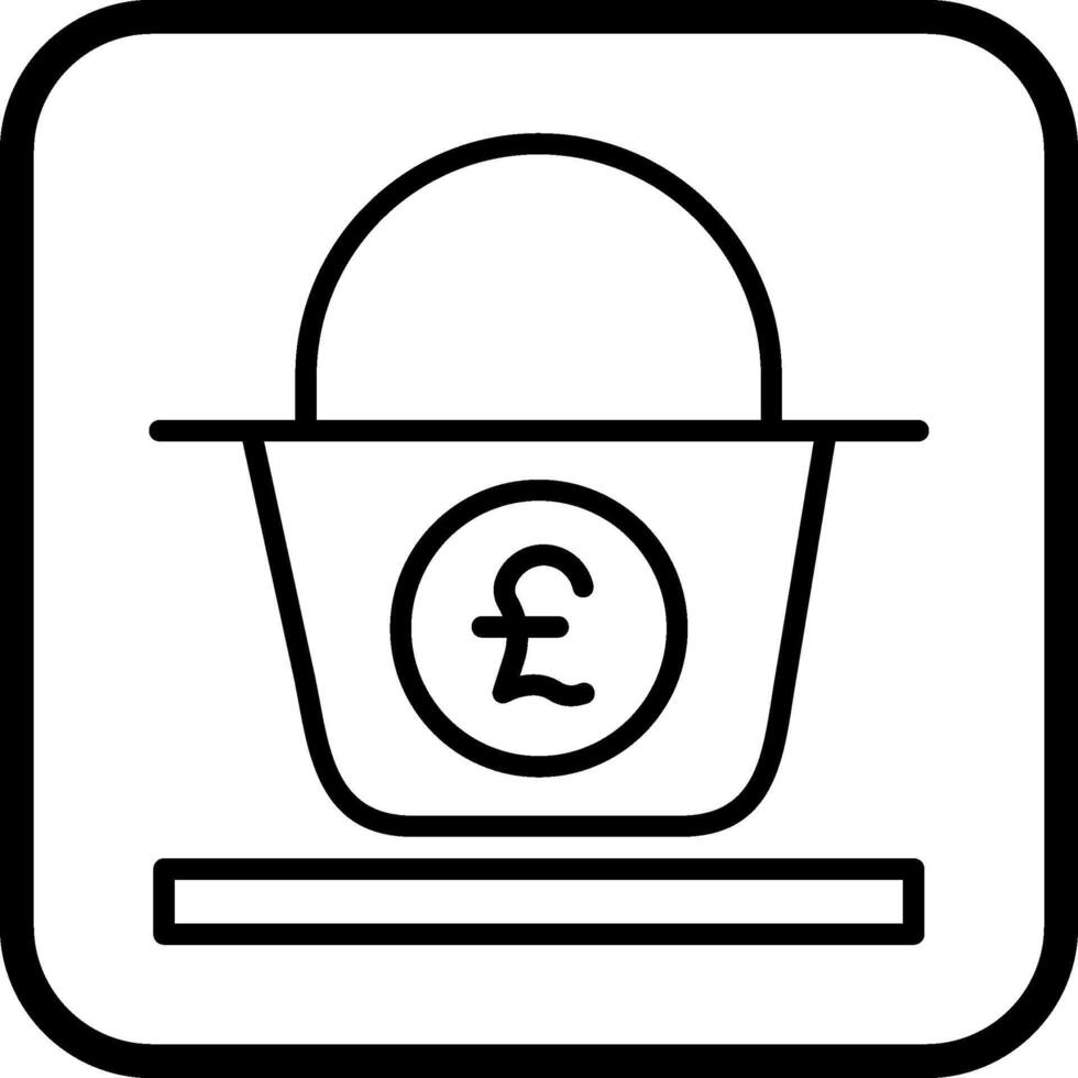 Pound Basket Vector Icon