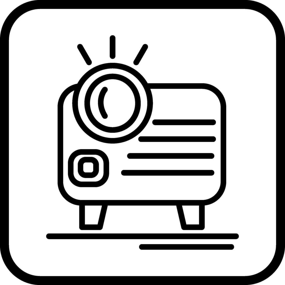 icono de vector de proyector