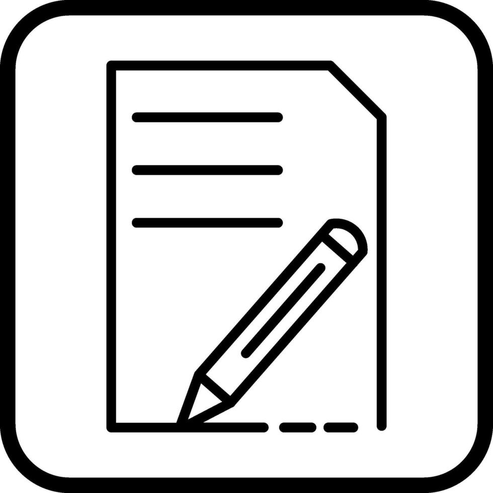 Document Edit Vector Icon