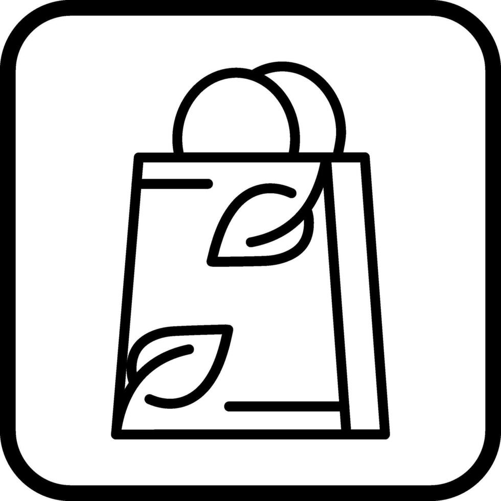 Ecology Bag Vector Icon