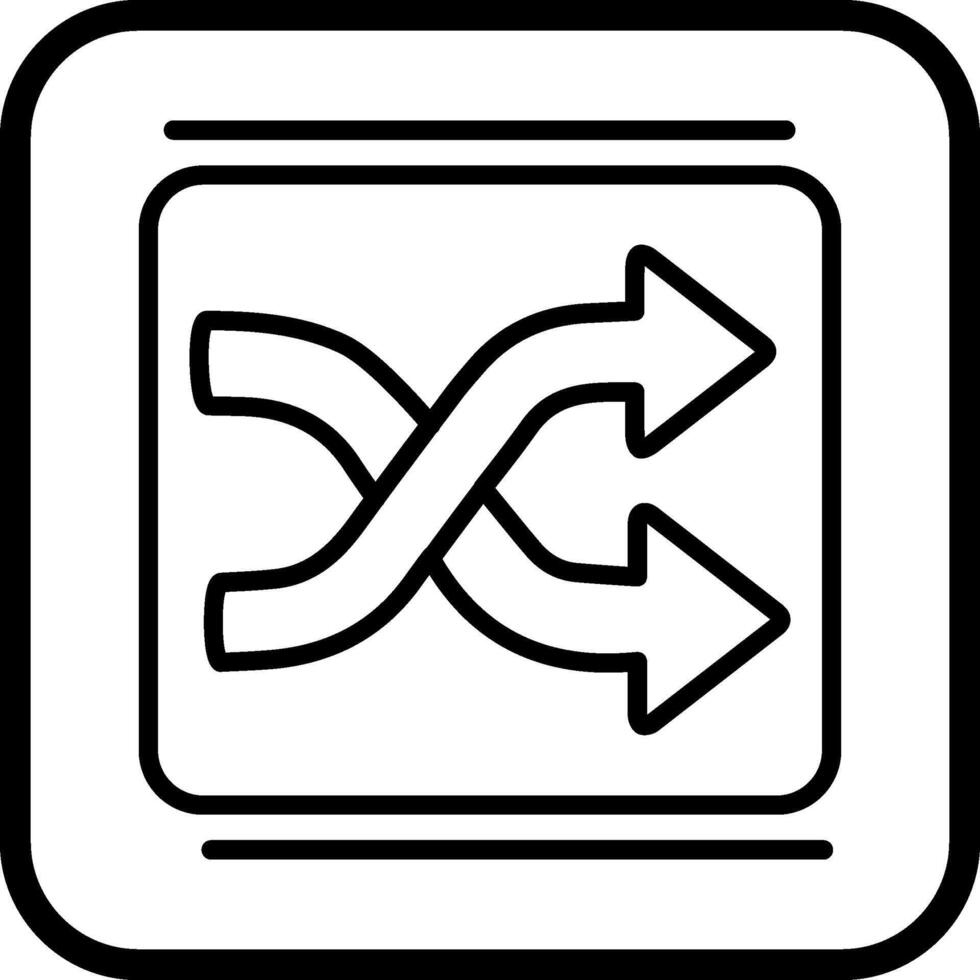 Shuffle Vector Icon