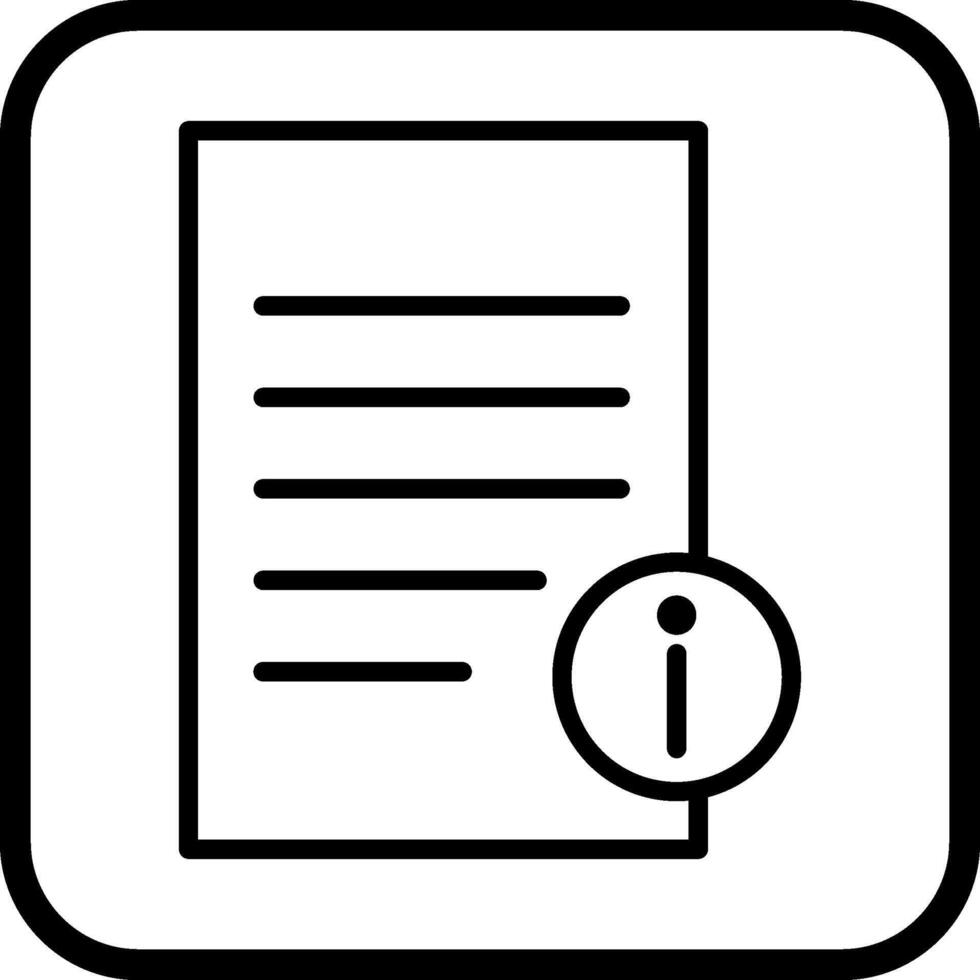 Information Document Vector Icon