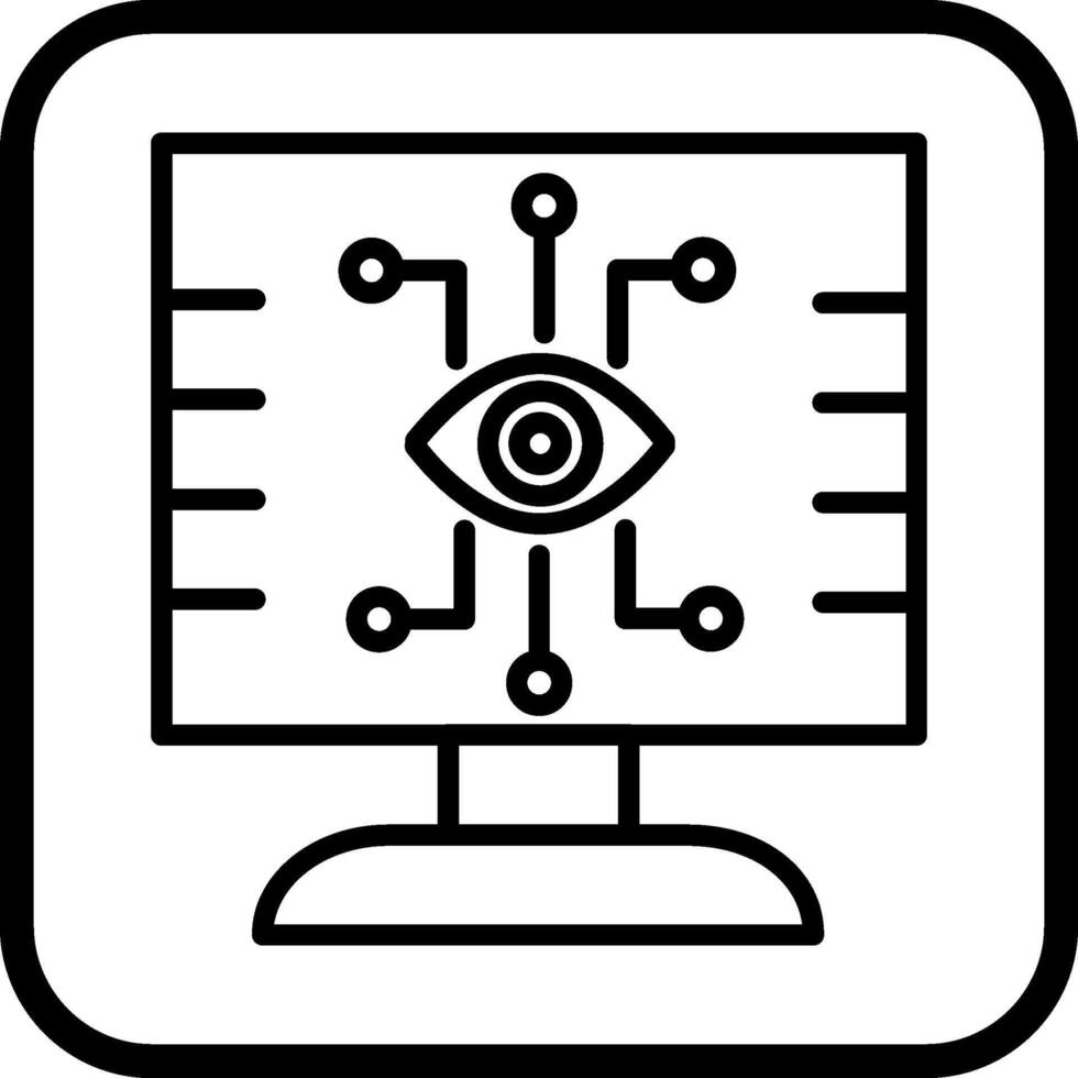 icono de vector de visión