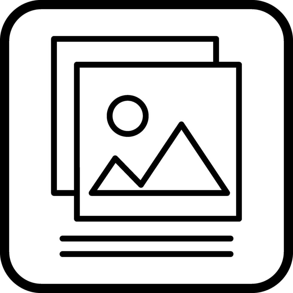 icono de vector de galería