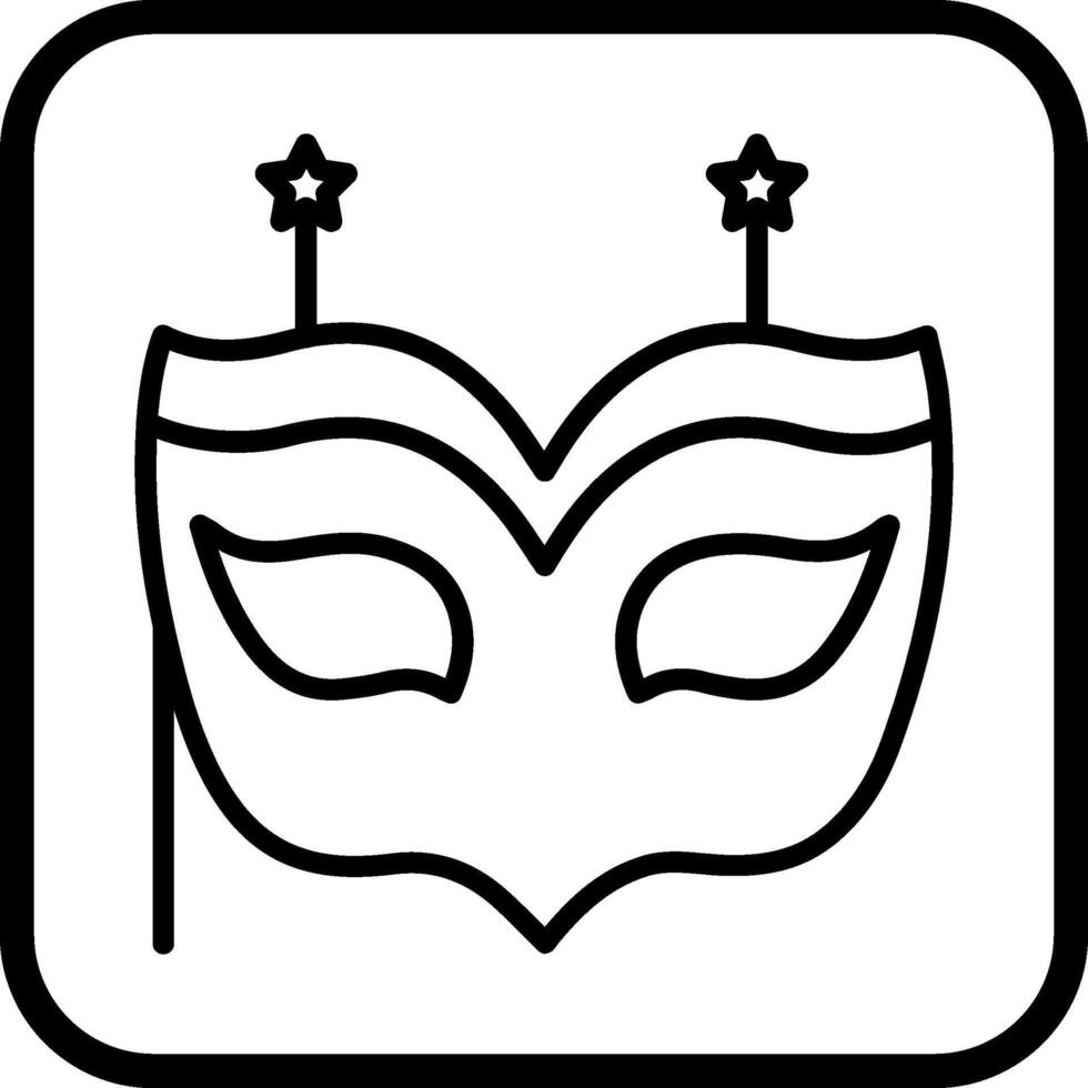 icono de vector de máscara