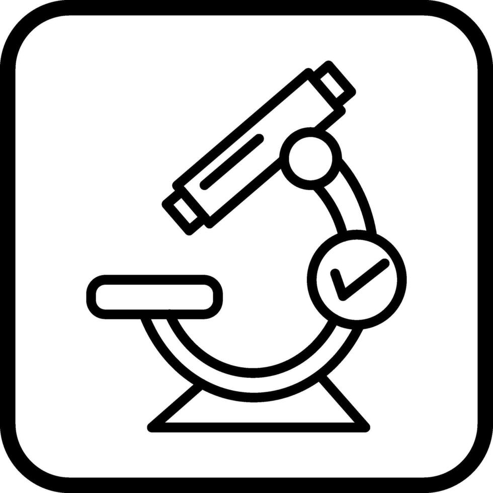 icono de vector de microscopio