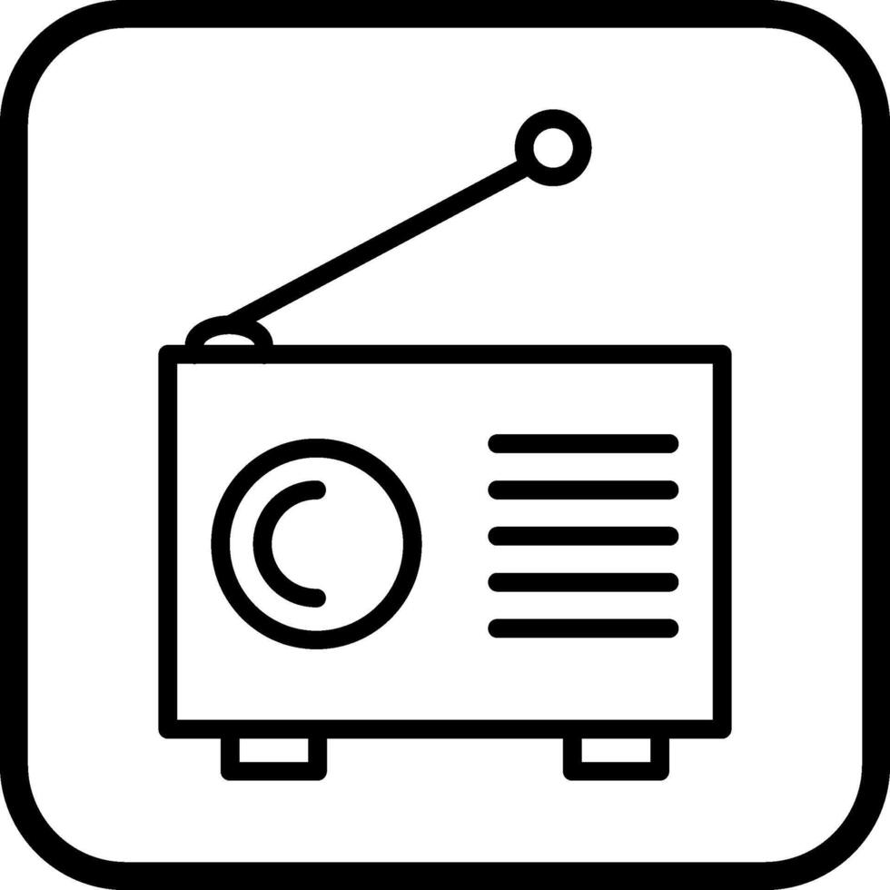 Old Radio Vector Icon