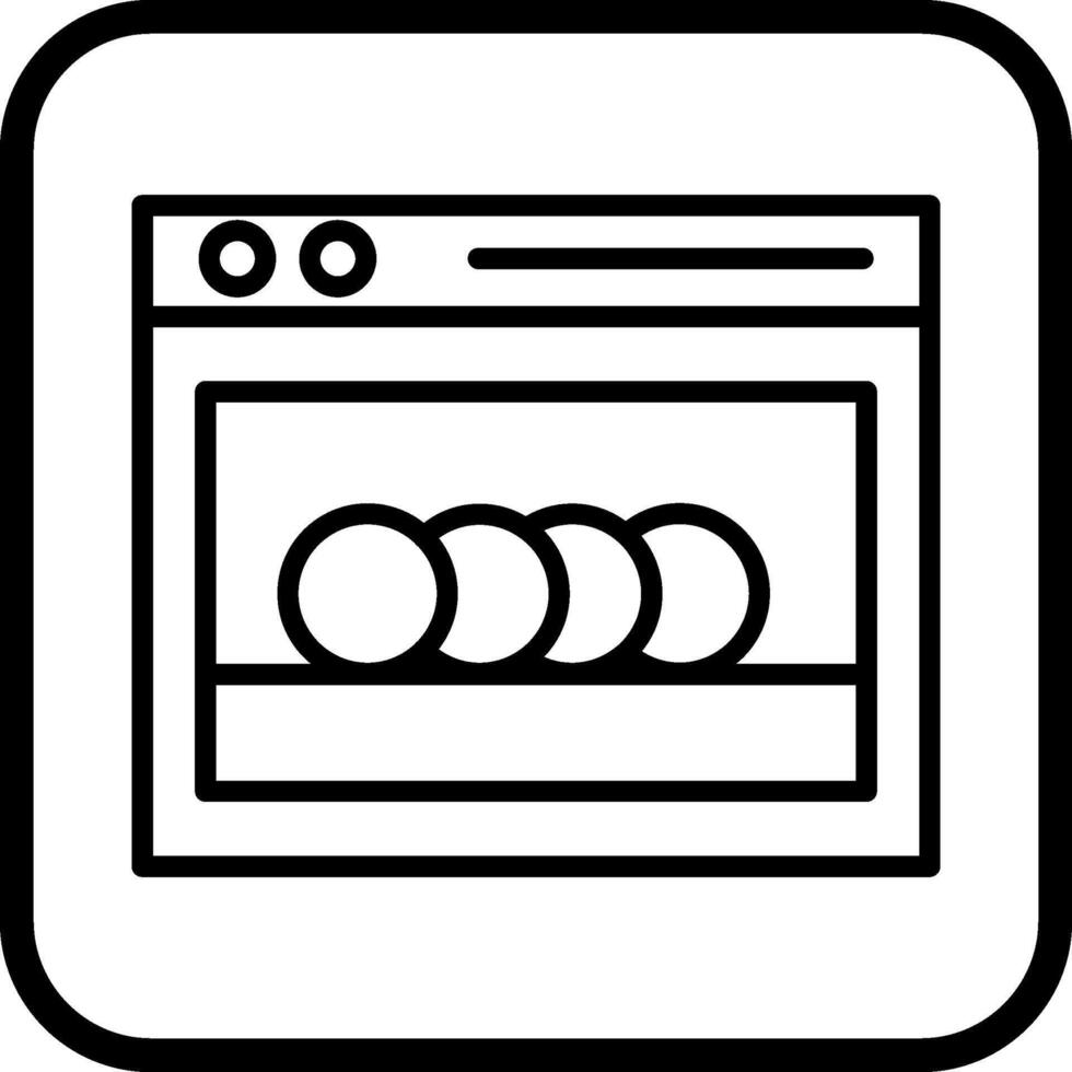 Dishwasher Vector Icon