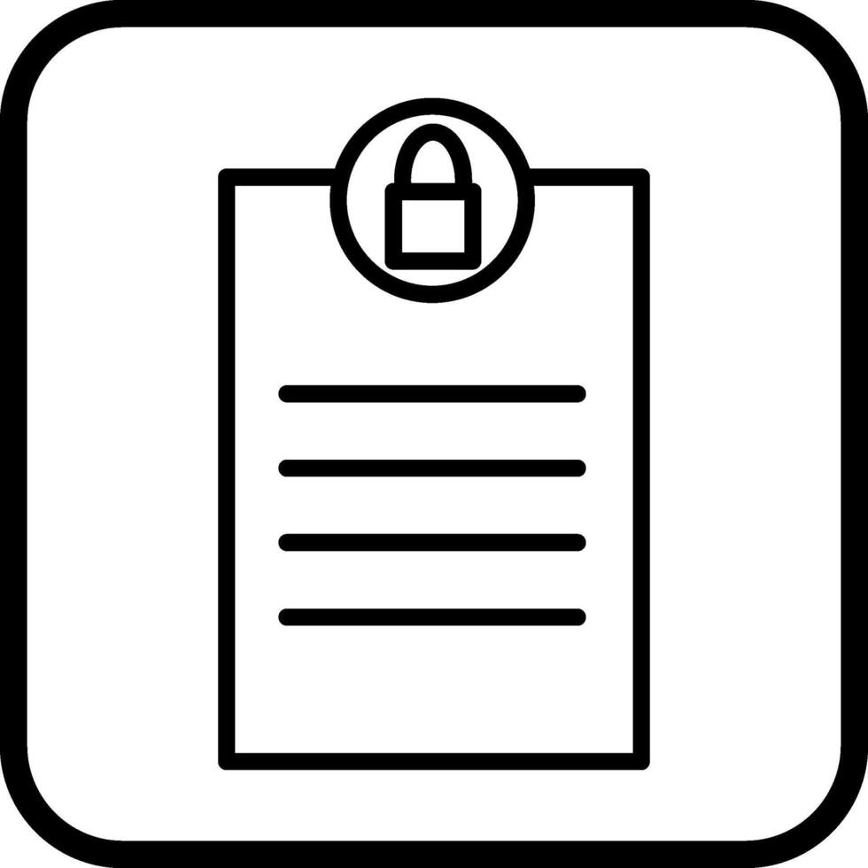 Privacy Page Vector Icon