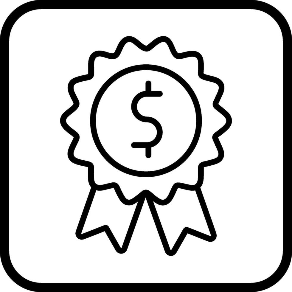 Dollar Badge Vector Icon