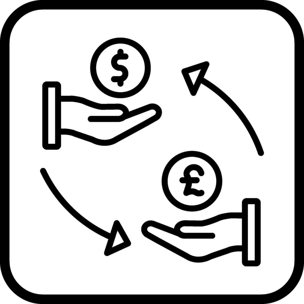 Dollar to Pound Vector Icon