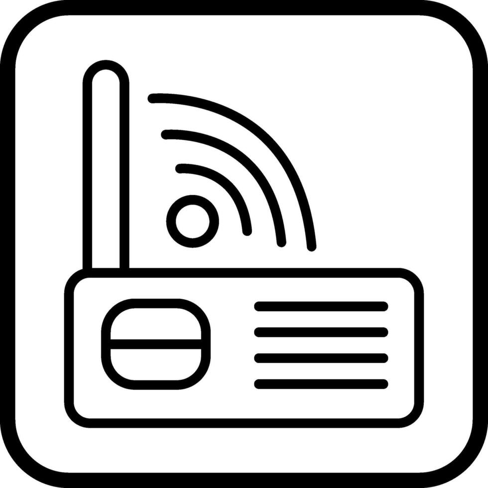 módem Wifi vector icono