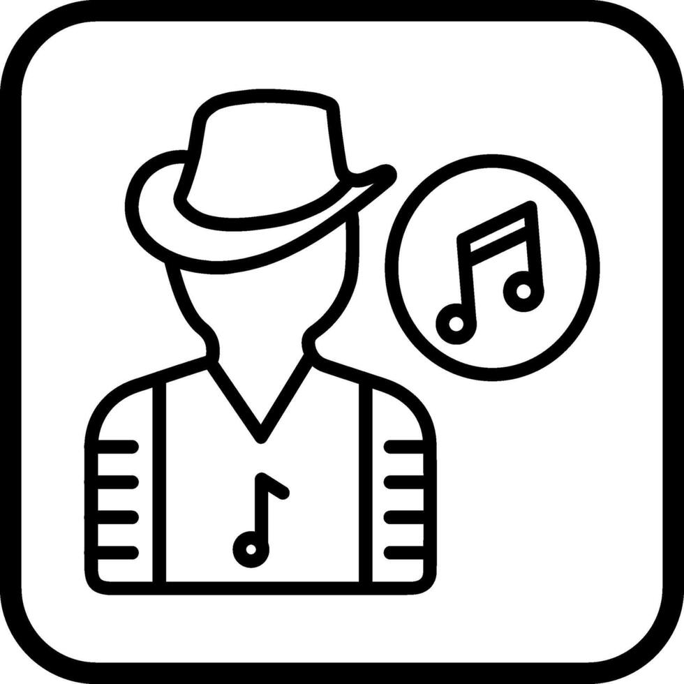 músico vector icono