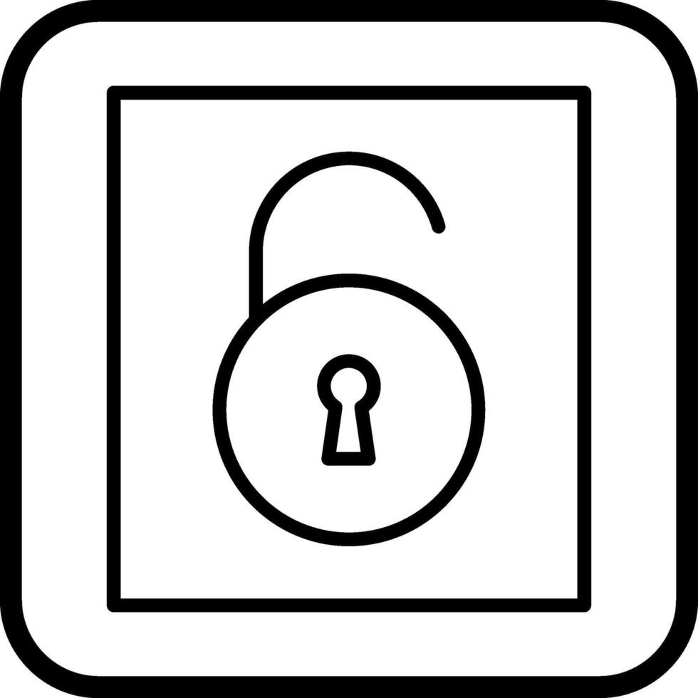 Open Lock I Vector Icon