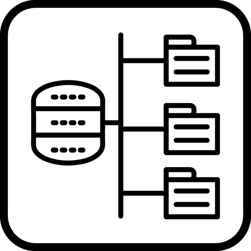 datos estructura vector icono