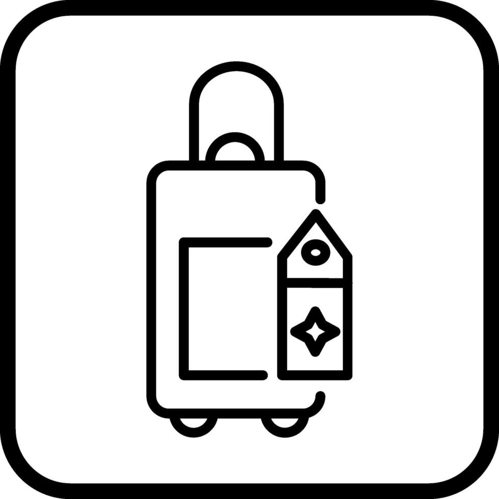 bolsa con etiquetas vector icono