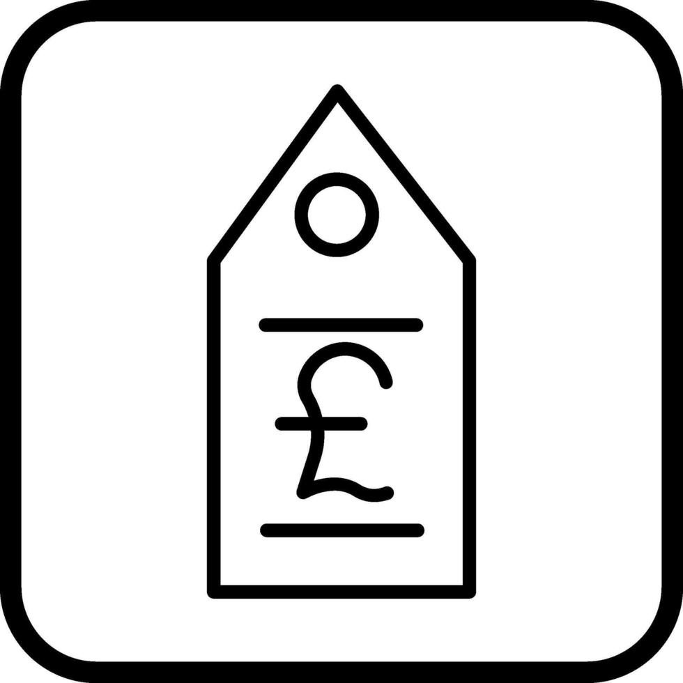 Pound Tag Vector Icon
