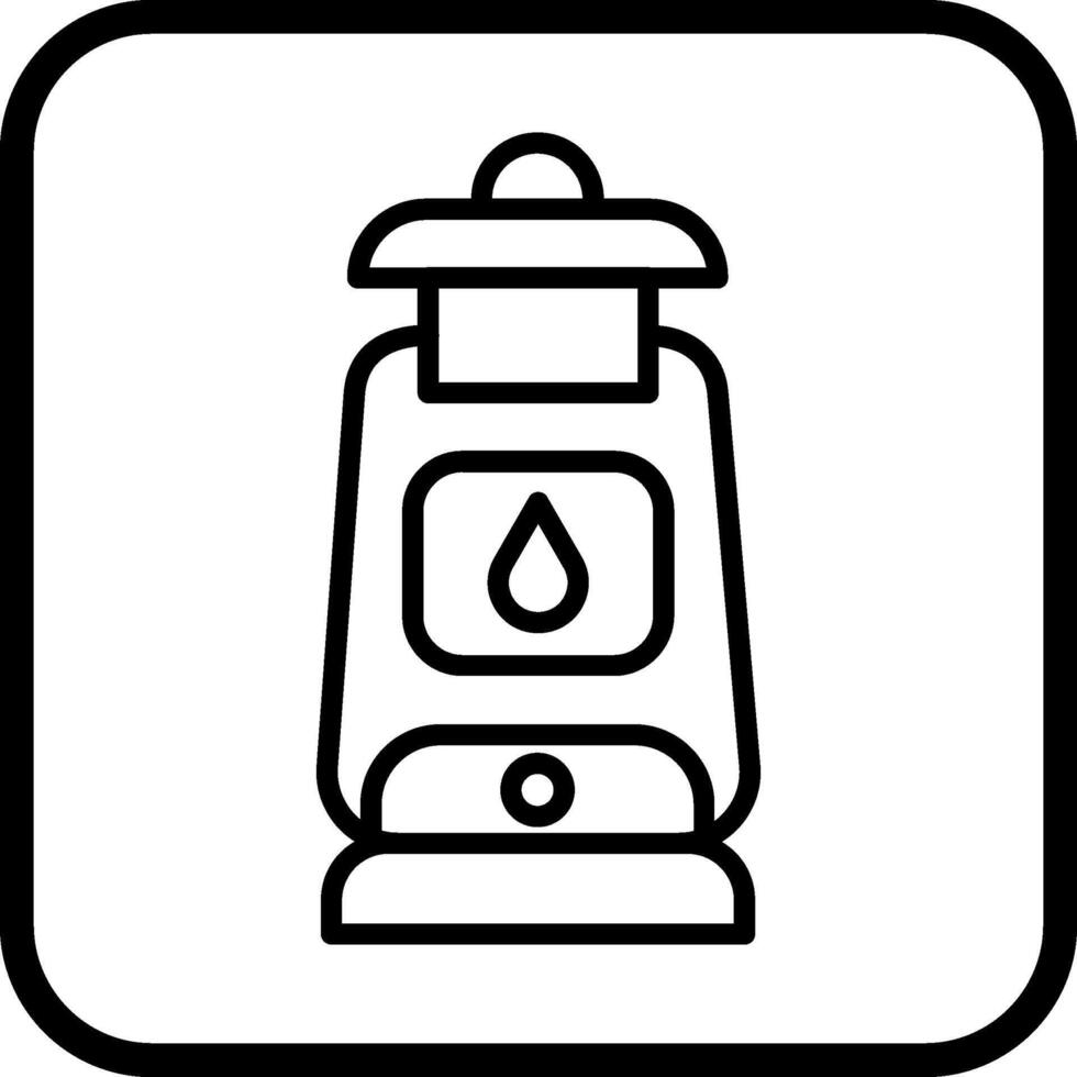 icono de vector de lámpara de aceite