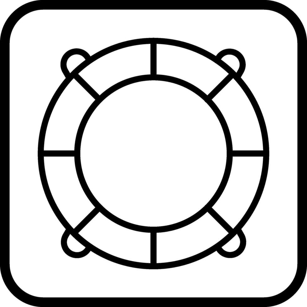 Life Saving Tube Vector Icon