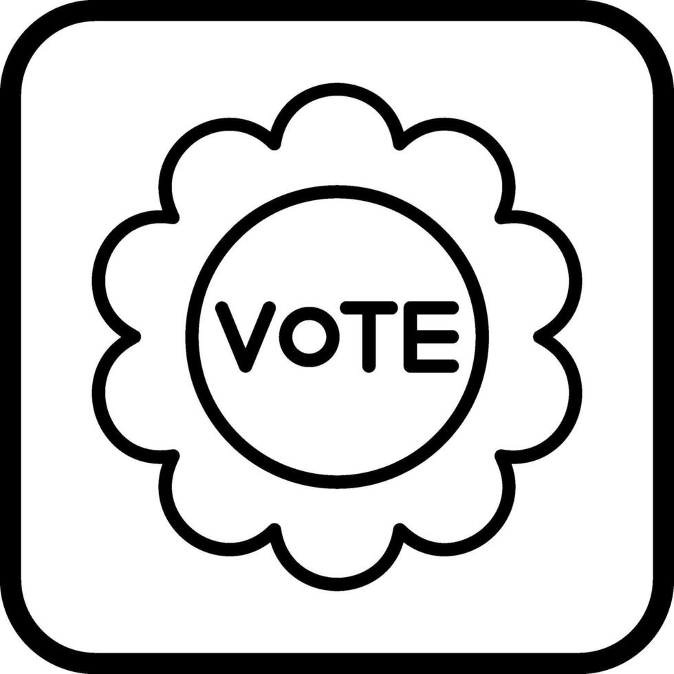 icono de vector de voto