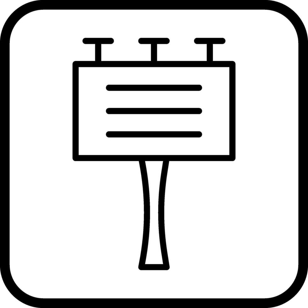 Signboard Vector Icon