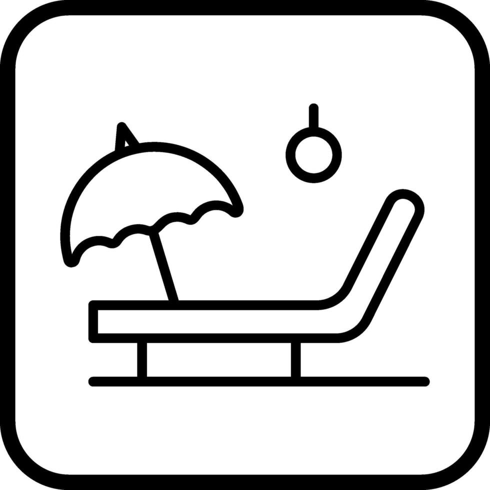 icono de vector de playa