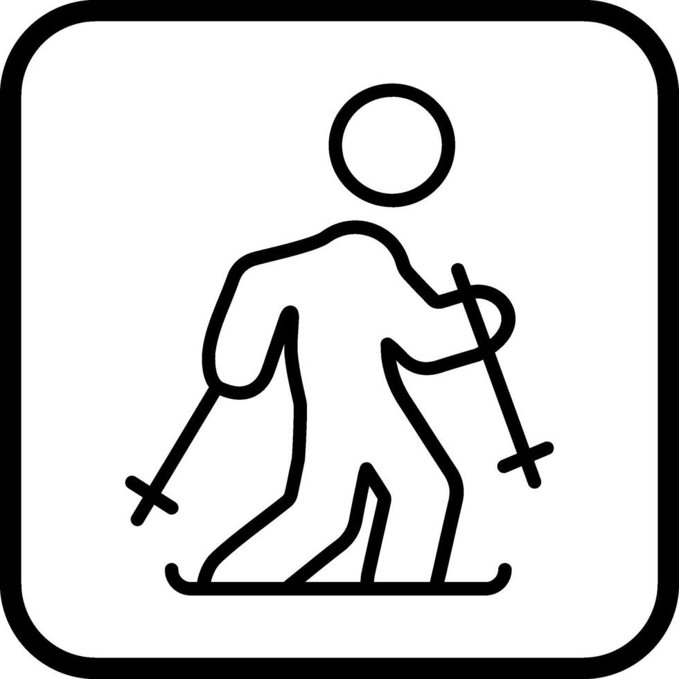 Ski Vector Icon