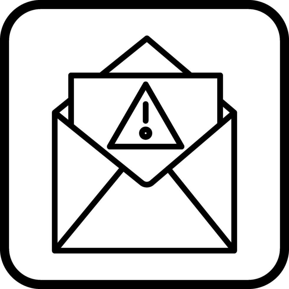 icono de vector de correo no deseado