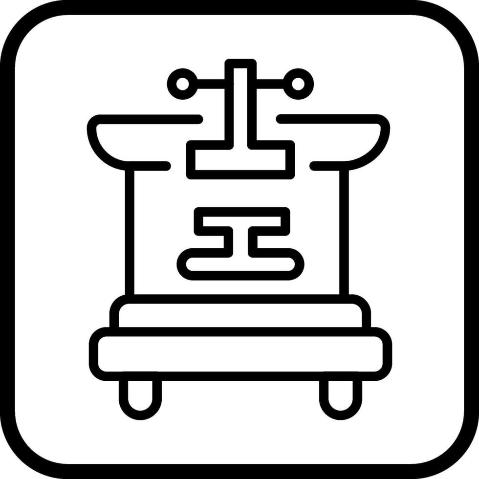 Machine Press Vector Icon