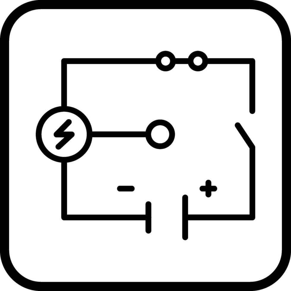 icono de vector de circuito eléctrico