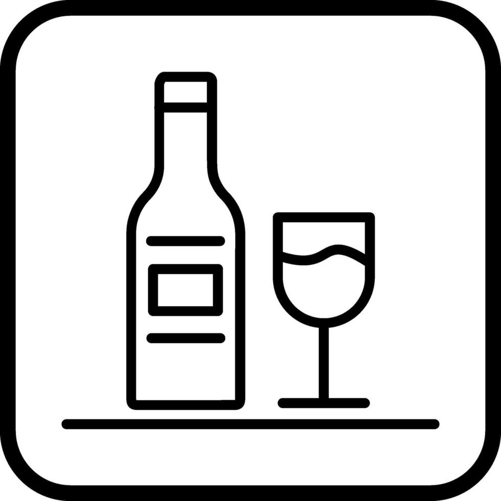 icono de vector de alcohol