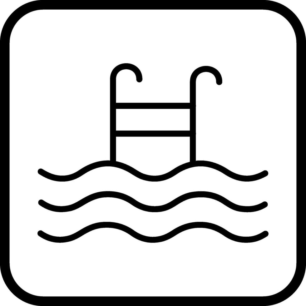 icono de vector de piscina