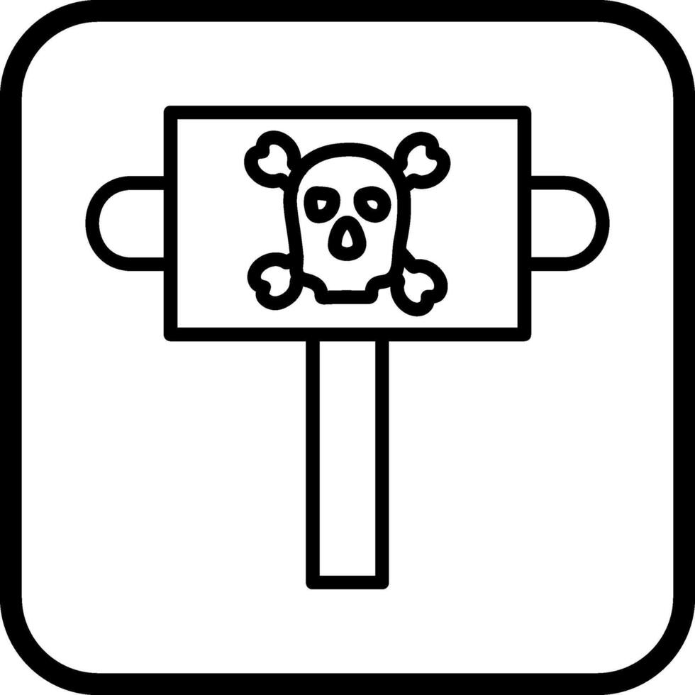 icono de vector de signo pirata