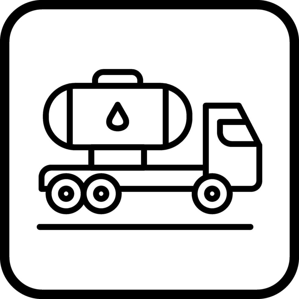 Tank Truck Vector Icon