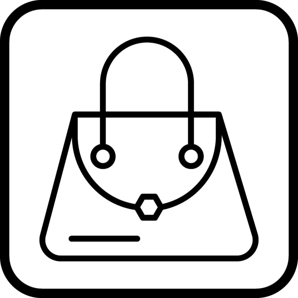 icono de vector de bolso