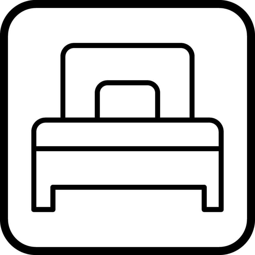Single Bed Vector Icon