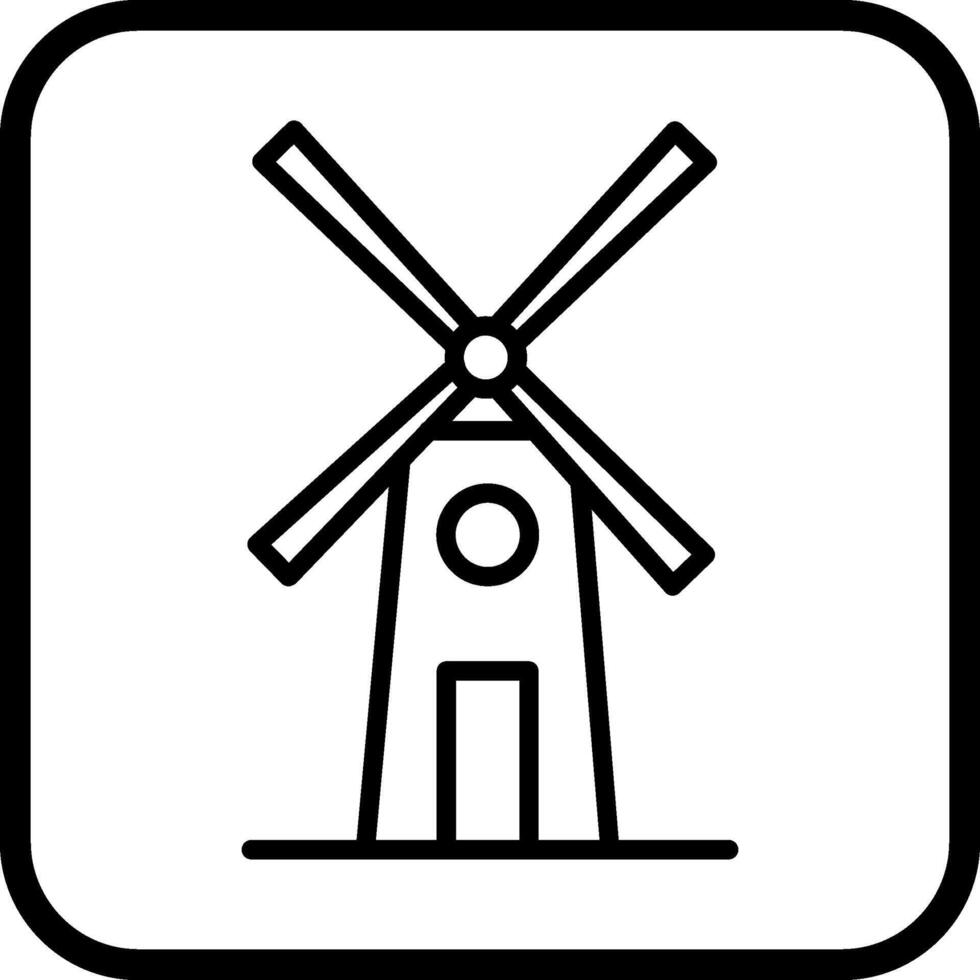 Windmill Vector Icon