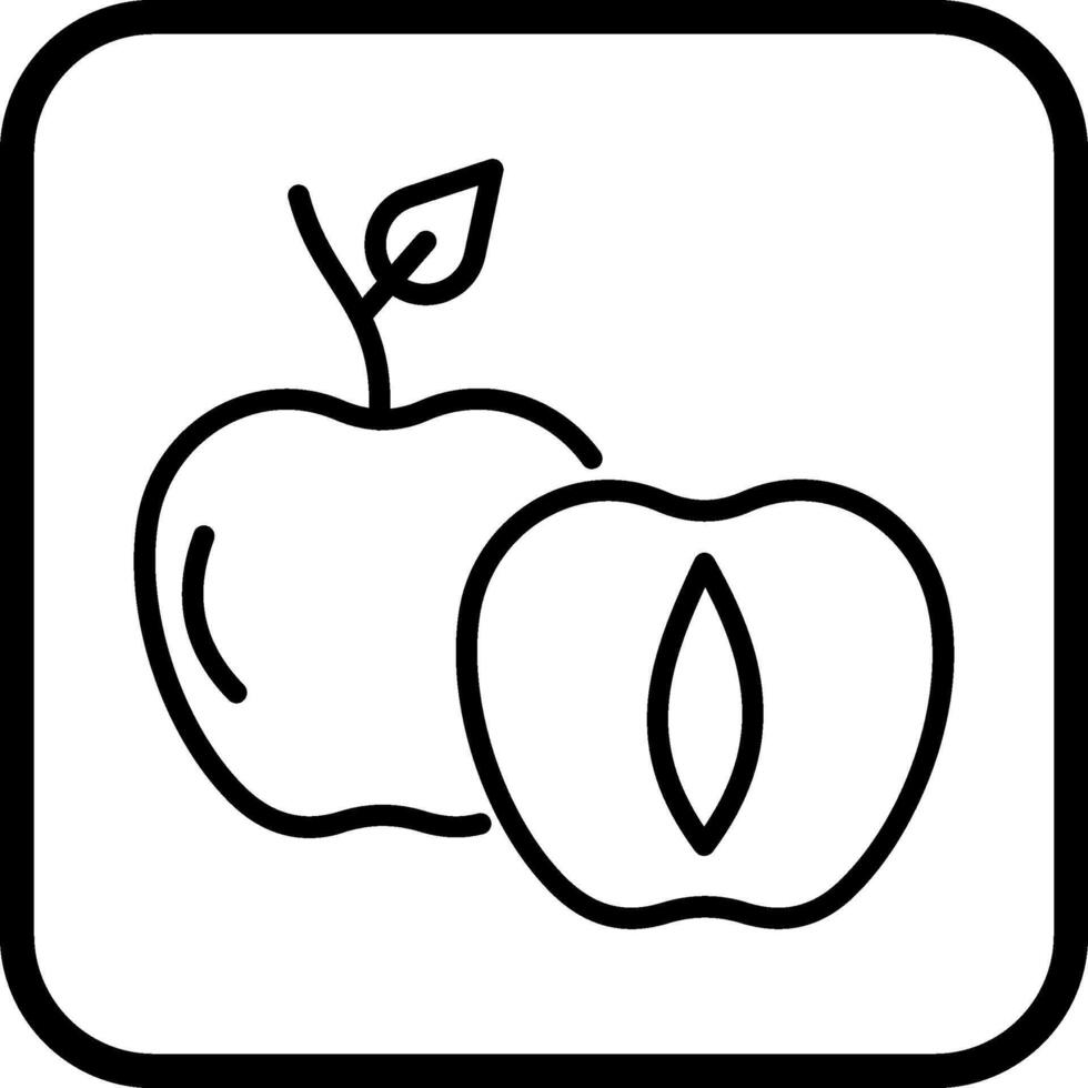 Apricot Vector Icon