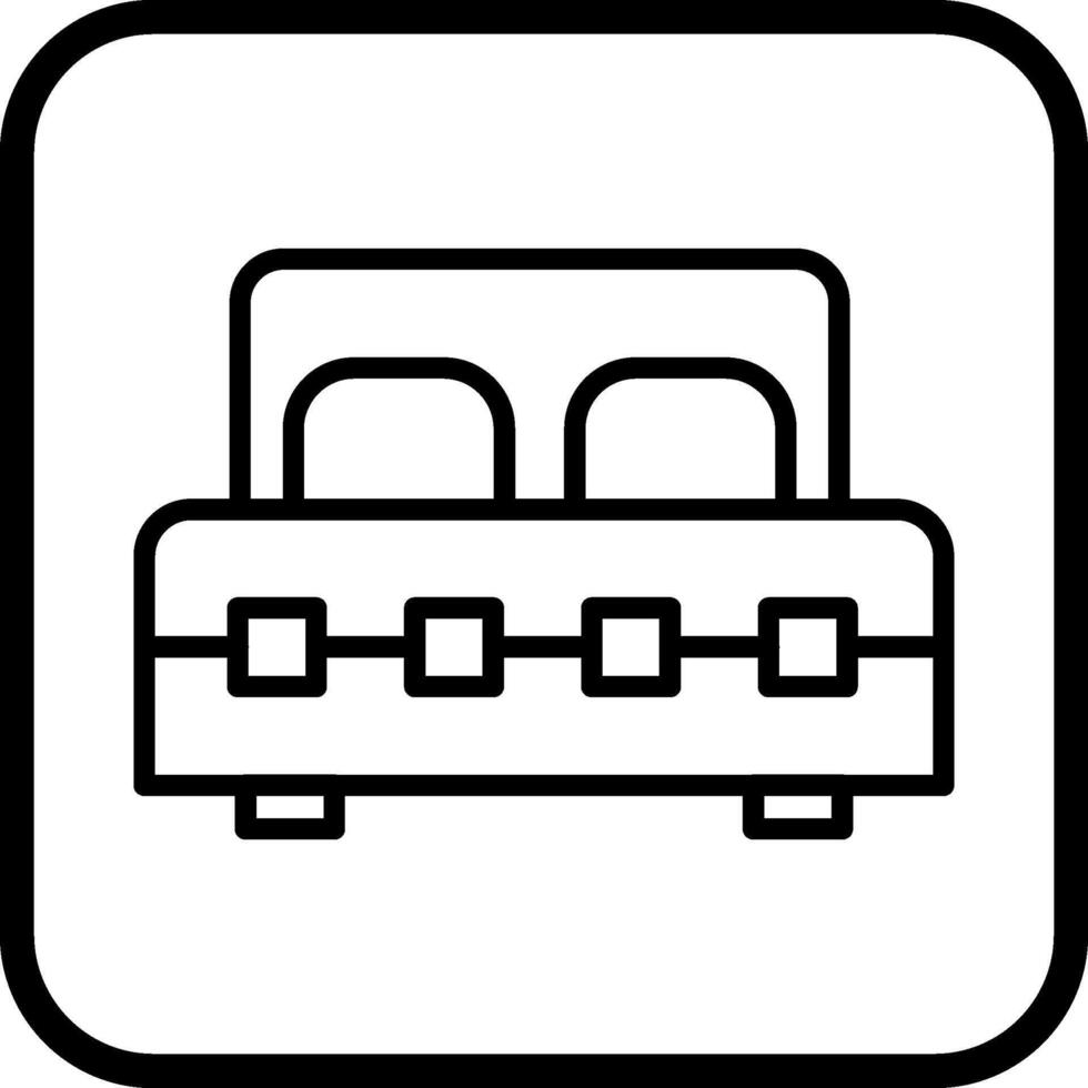 Double Bed I Vector Icon