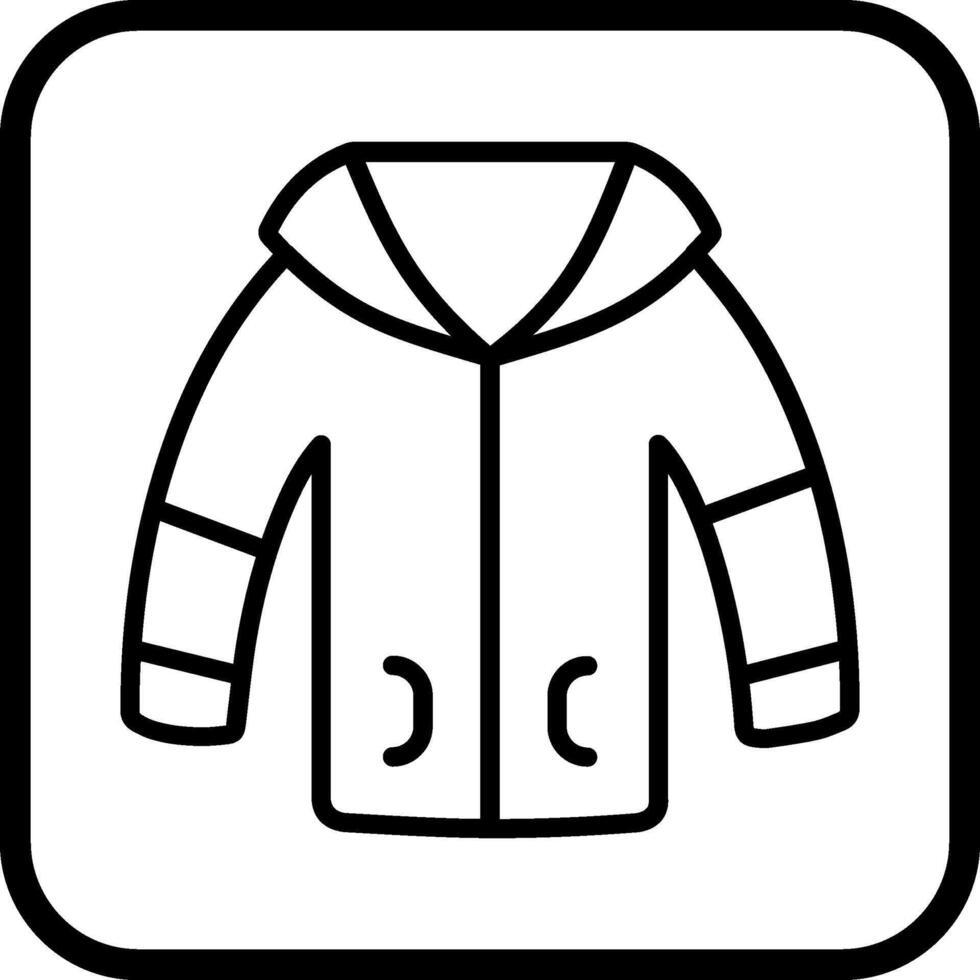 Winter Jacket Vector Icon