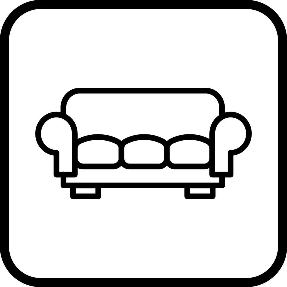 Large Sofa Vector Icon