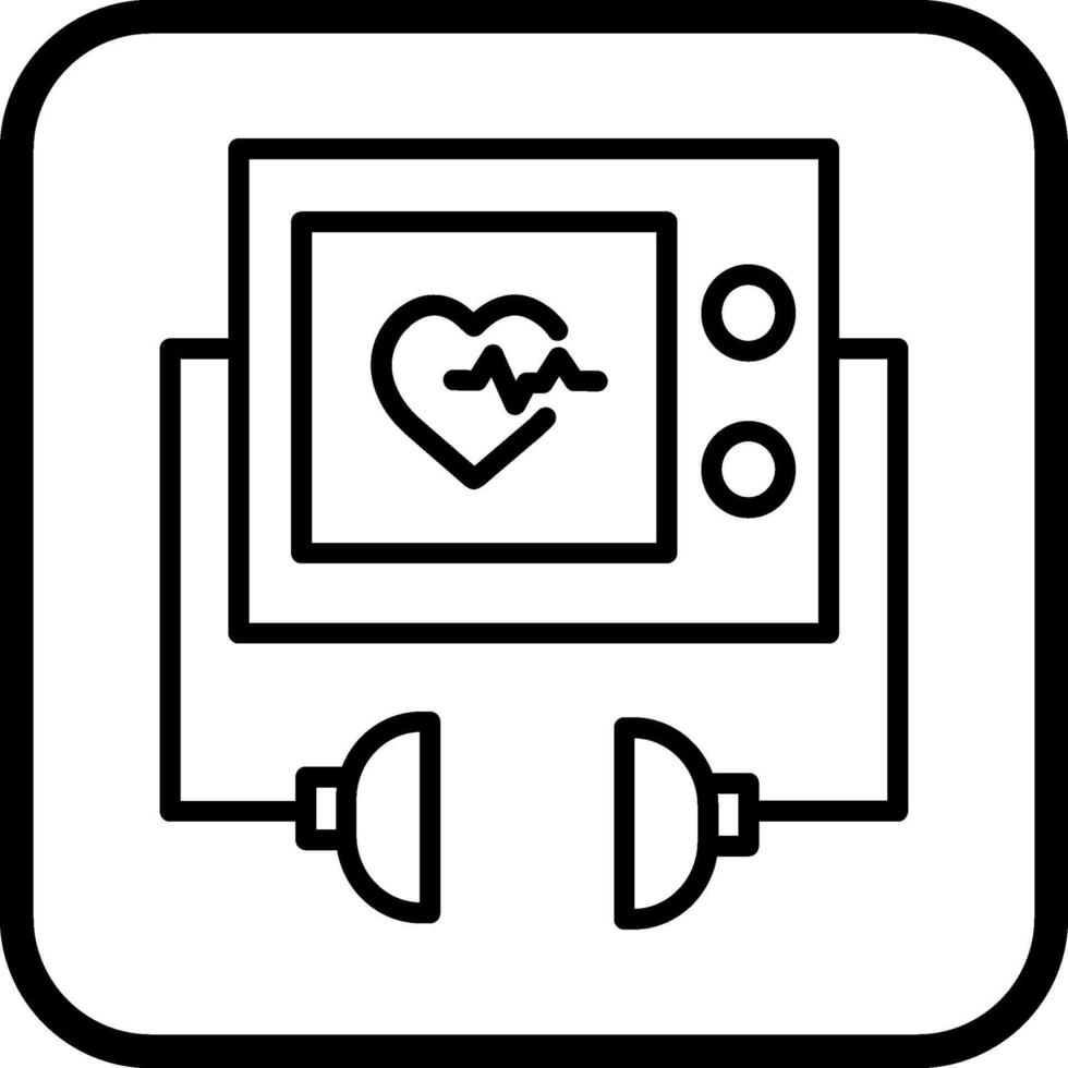 Defibrillator Vector Icon