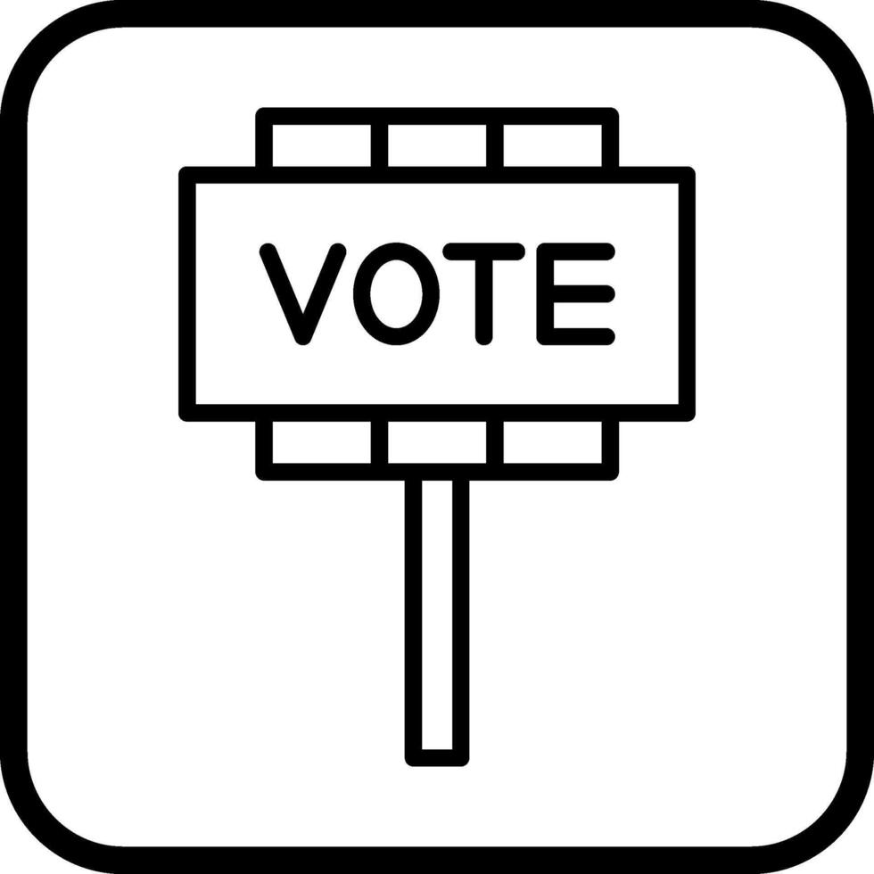 icono de vector de voto