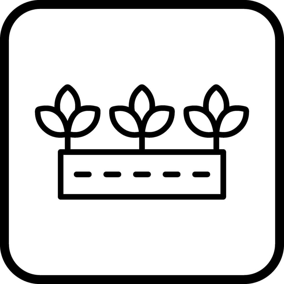 icono de vector de plantación