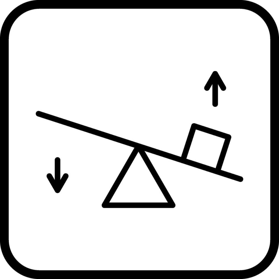 icono de vector de balancín