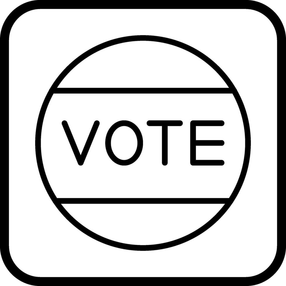 icono de vector de voto