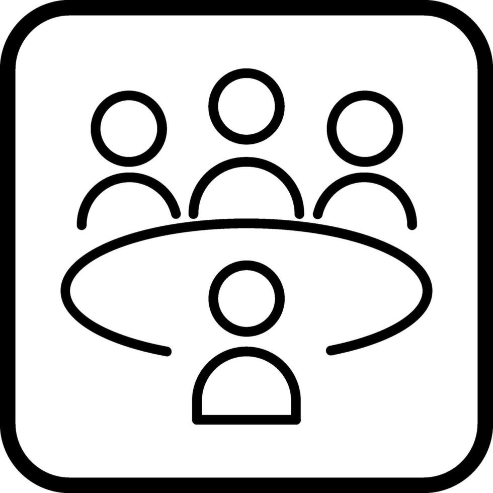 Conference Table Vector Icon