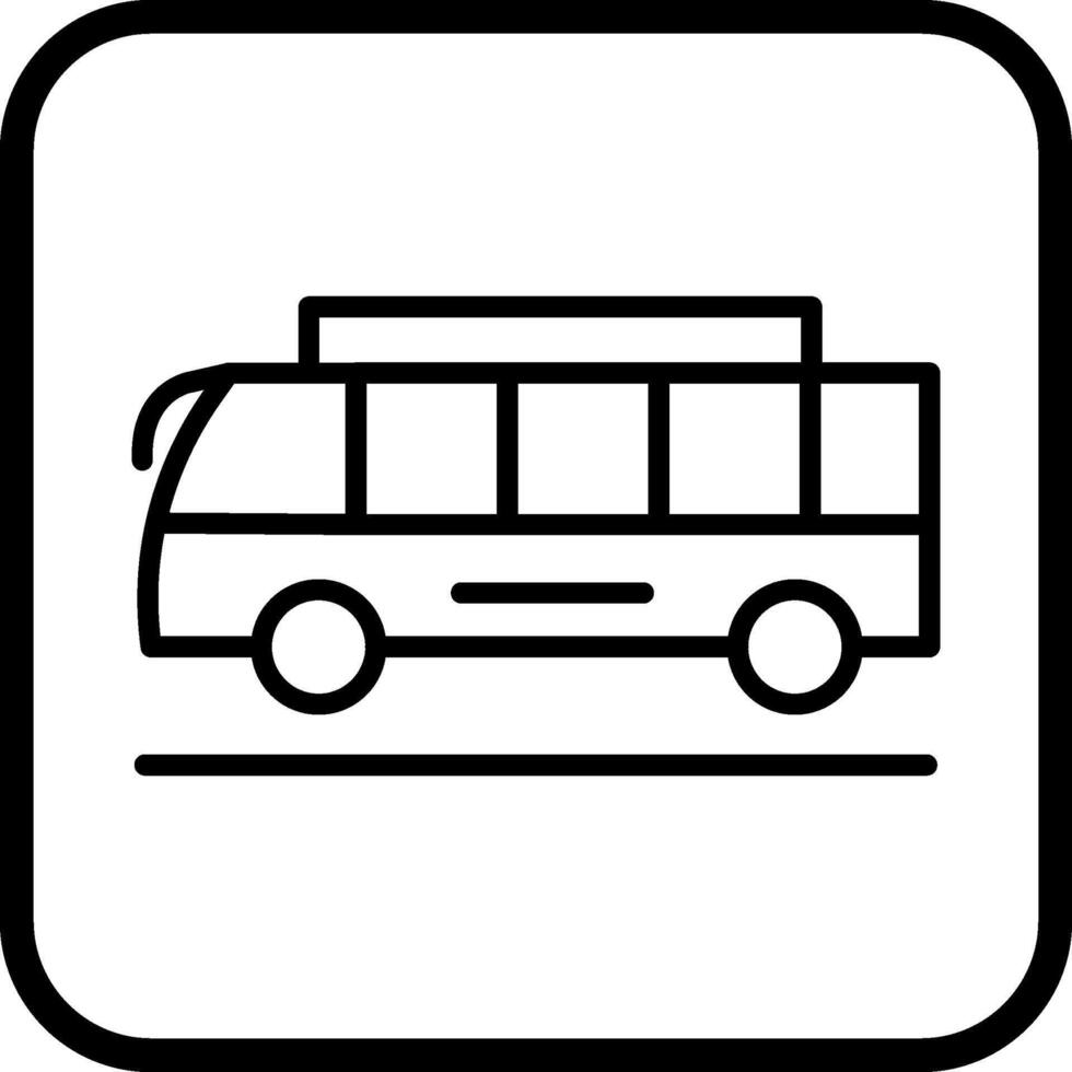 icono de vector de bus