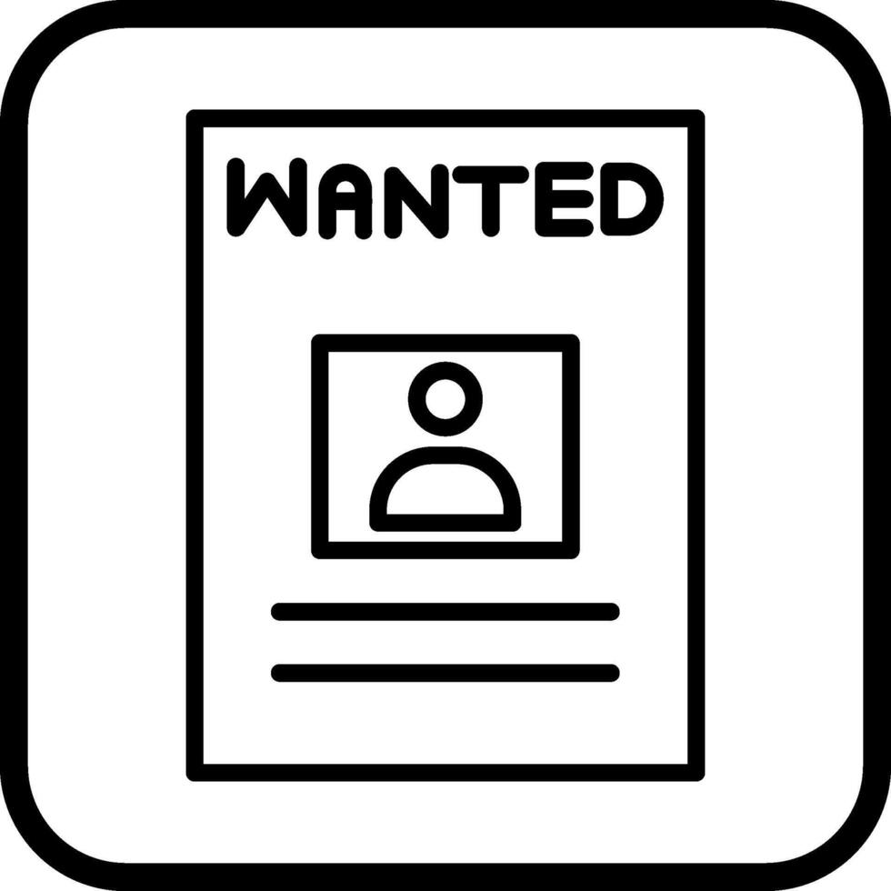 Wanted Poster Vector Icon