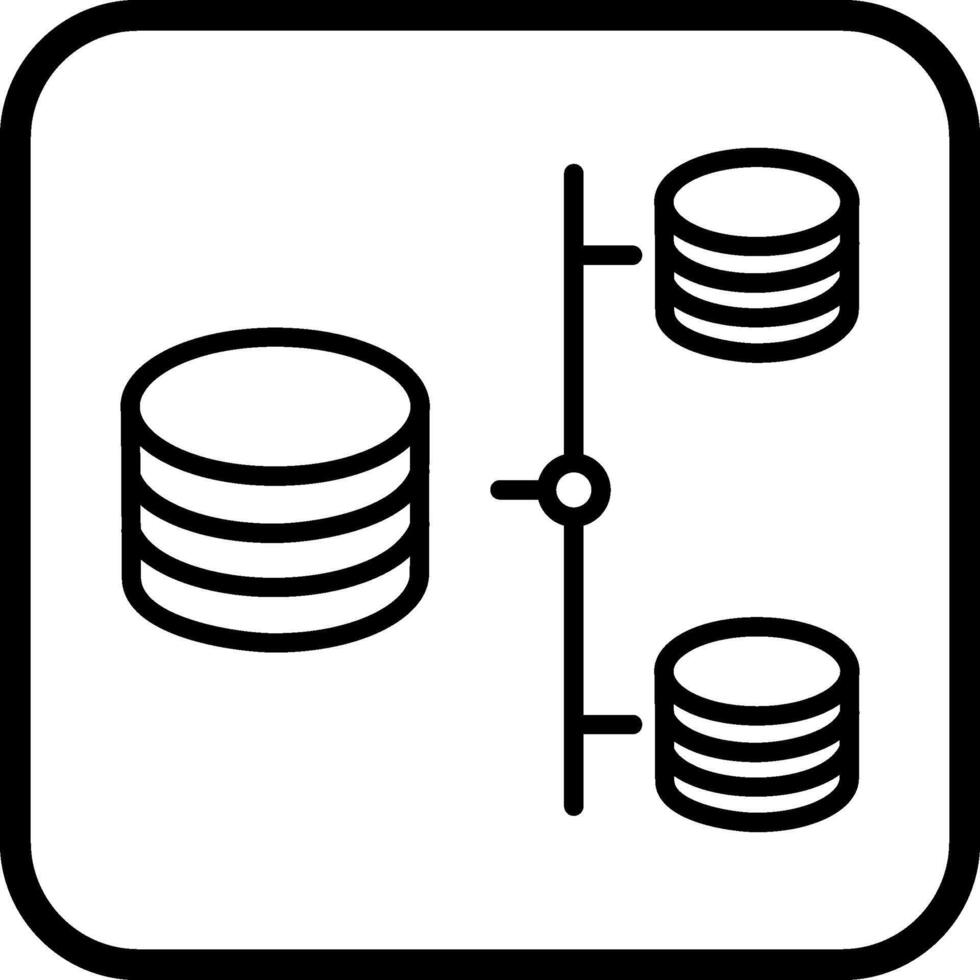 datos compartir vector icono